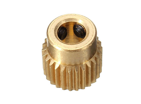 Machine parts - Custom brass turning parts; cnc brass parts gears fabrication;  mechanical gears parts; small brass gears, DGHY-0062